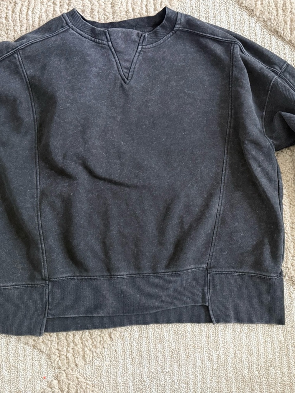 Classic Women's Crew Neck Sweater - Charcoal